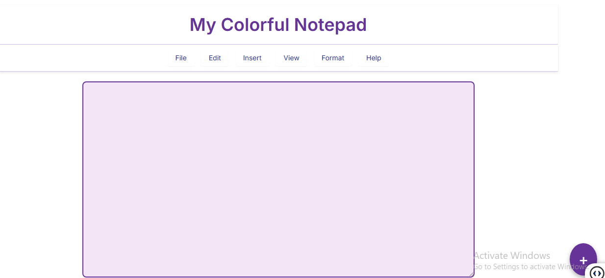 Capture Screenshot of Notebook Pad Online’s clean interface